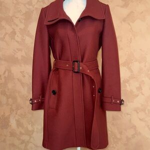 Burberry Women's Burgundy Trench Coat